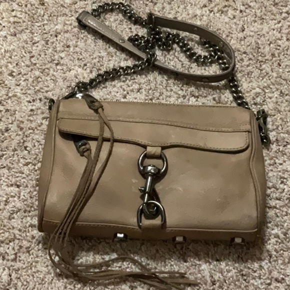 Rebecca Minkoff Tan Leather Crossbody Bag - Picture 1 of 5